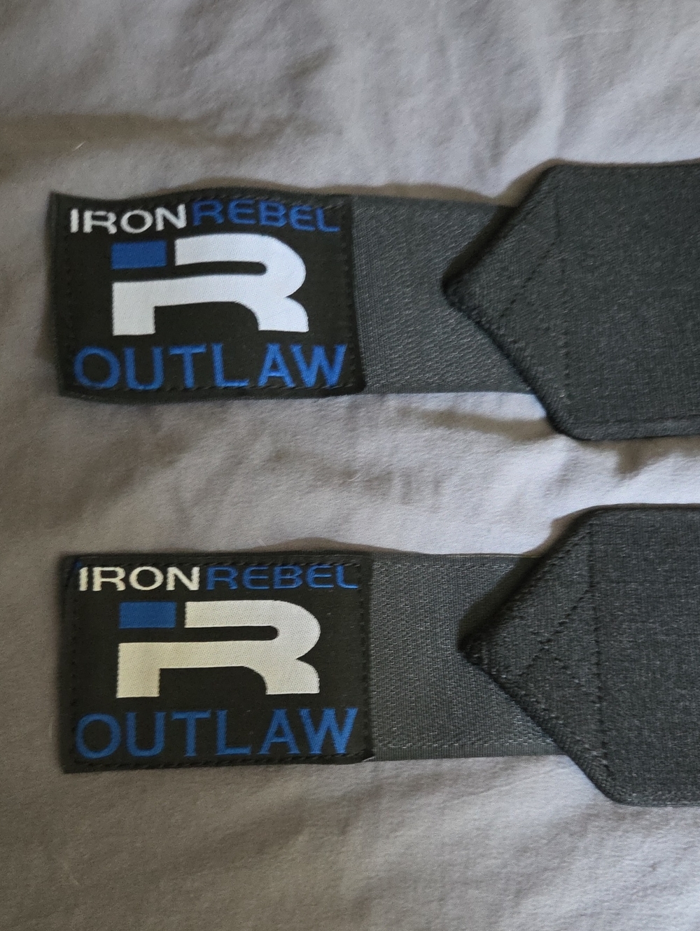 Iron Rebel Outlaw Wrist Wraps - Black and Blue